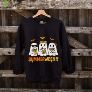 Summerween Ghost Spooky Summer Halloween Beach Vibes Party Shirt