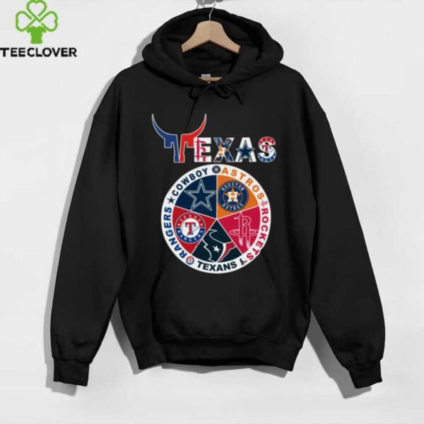 Texas Sports Teams Logo Cowboys x Astros x Rockets x Texans x Rangers Shirt