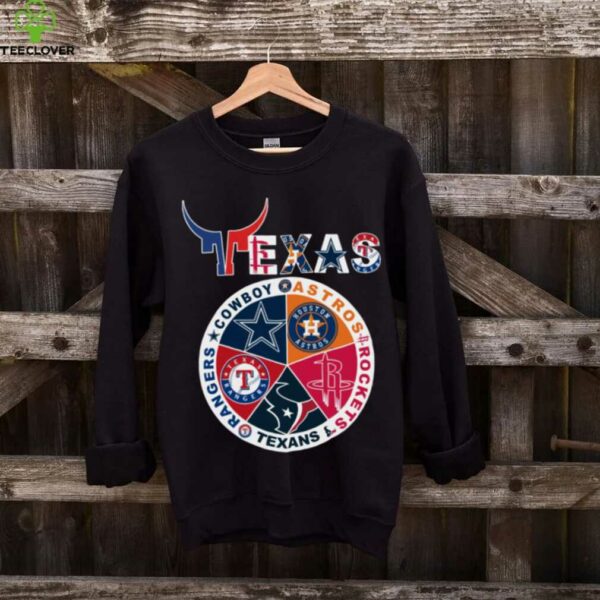Texas Sports Teams Logo Cowboys x Astros x Rockets x Texans x Rangers Shirt