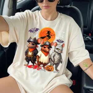 Three Rats Costume Pirate Boo Mummy Halloween Shirt