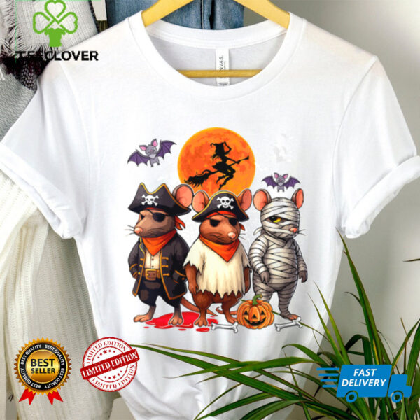 Three Rats Costume Pirate Boo Mummy Halloween Shirt