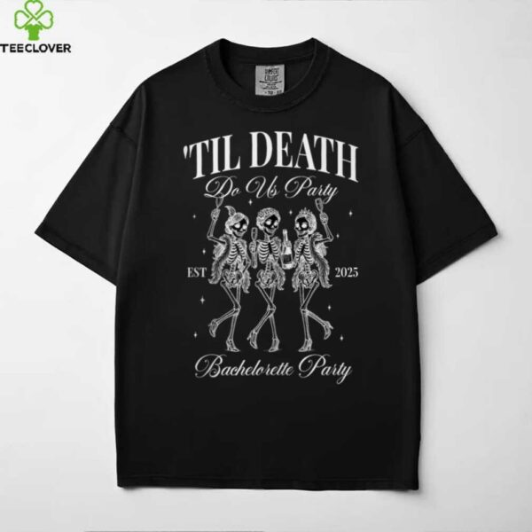 Til Death Do Us Party Retro Halloween Bachelorette Matching Shirt