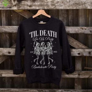 Til Death Do Us Party Retro Halloween Bachelorette Matching Shirt