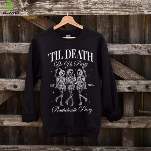 Til Death Do Us Party Retro Halloween Bachelorette Matching Shirt