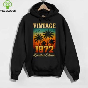 Vintage 1972 Limited Edition 53 Year Old Birthday Retro Palm Shirt