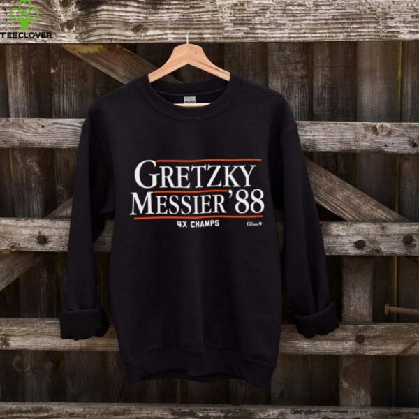 Wayne Gretzky & Mark Messier ’88   Edmonton Hockey Shirt