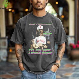 Welcome to the field of screams I’ve just swept a doubleheader Halloween shirt