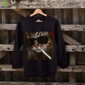 Cigarette Kitten Smoking Cat Meme Stupid Brainrot Shirt