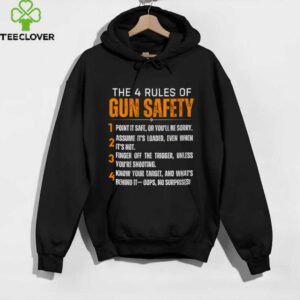 4 Rules Of Gun Safety Reloaders Gun Owners Hunters Shirt