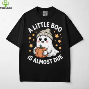 A Little Boo Is Almost Due Cute Fall Pregnancy Ghost Shirt