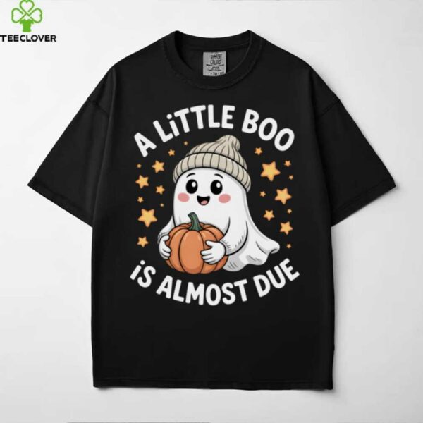 A Little Boo Is Almost Due Cute Fall Pregnancy Ghost Shirt