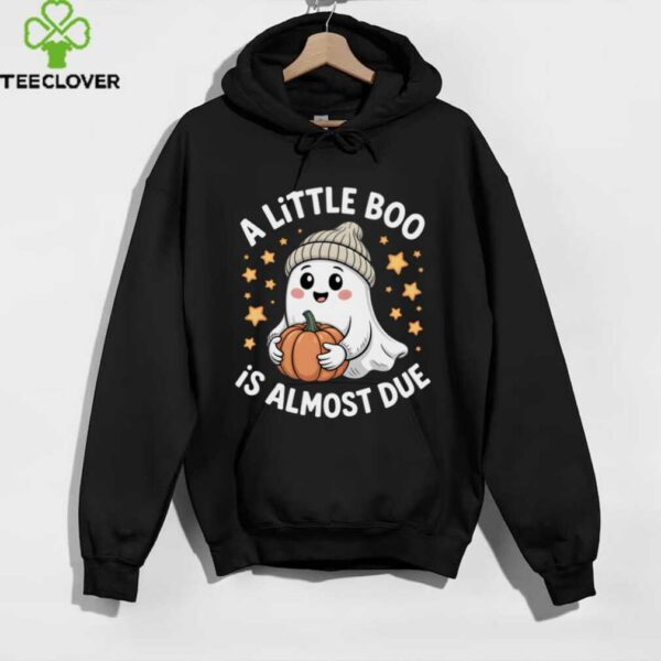 A Little Boo Is Almost Due Cute Fall Pregnancy Ghost Shirt