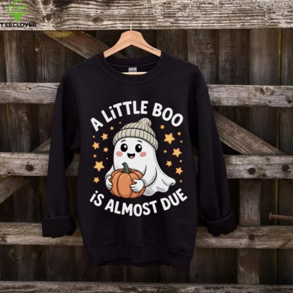 A Little Boo Is Almost Due Cute Fall Pregnancy Ghost Shirt