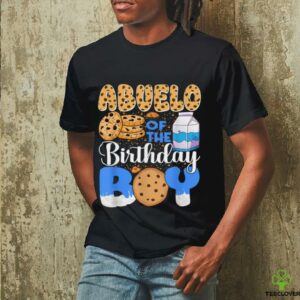 Abuelo Of The Birthday Boy Milk And Cookies 1st Birthday Shirt