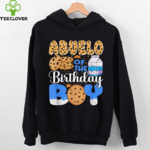 Abuelo Of The Birthday Boy Milk And Cookies 1st Birthday Shirt
