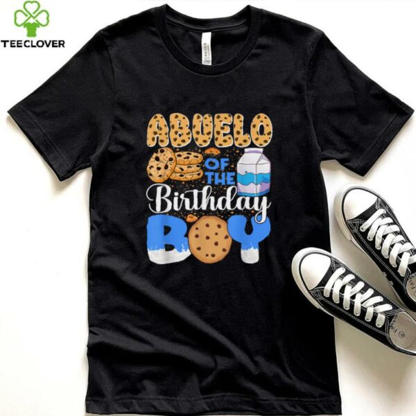 Abuelo Of The Birthday Boy Milk And Cookies 1st Birthday Shirt