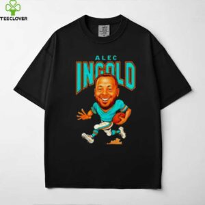 Alec Ingold player Miami Dolphins football caricature shirt