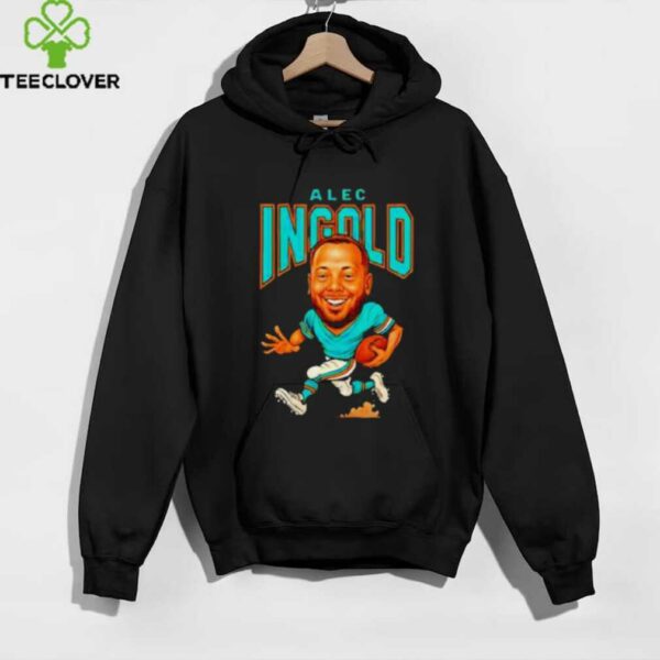 Alec Ingold player Miami Dolphins football caricature shirt