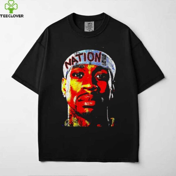 Allen Iverson big head Philadelphia 76ers shirt