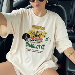 Appalachian State Mountaineers Vs Charlotte 49ers Duke’s Mayo Classic Charlotte Matchup Bank Of America Stadium 2025 shirts