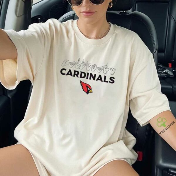 Arizona Cardinals football homage youth love sign hand signals shirt