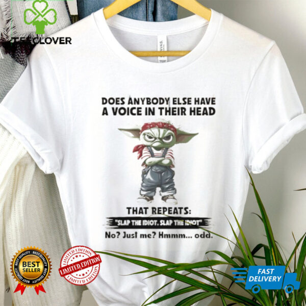 Baby Yoda does anybody else have a voice in their head slap the idiot shirt