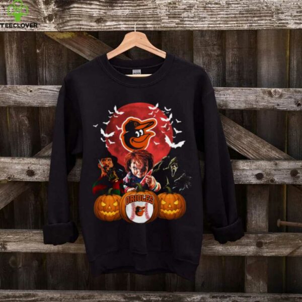 Baltimore Orioles Halloween Horror Mashup T Shirt