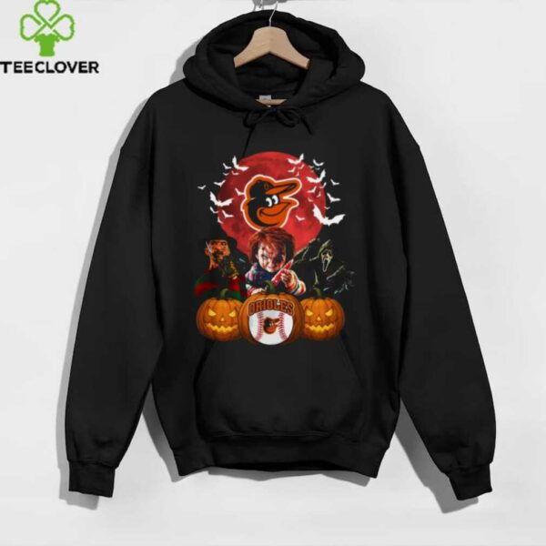 Baltimore Orioles Halloween Horror Mashup T Shirt