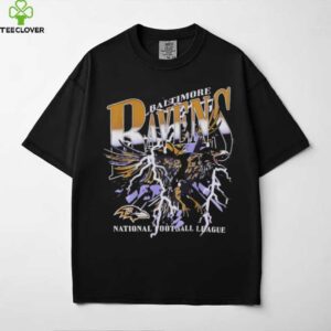 Baltimore Ravens national football league crow lighting graphic shirt