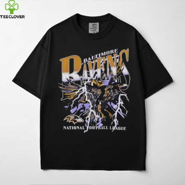 Baltimore Ravens national football league crow lighting graphic shirt