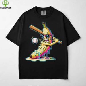 Banana Swinging Baseball Drip Artwork Art Shirt
