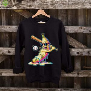 Banana Swinging Baseball Drip Artwork Art Shirt
