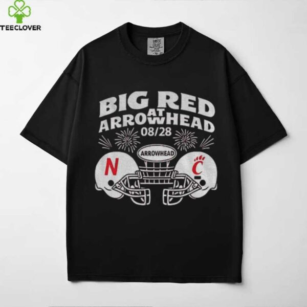 Big red Arrowhead football Nebraska Cornhuskers vs Cincinnati Bearcats NFL shirt