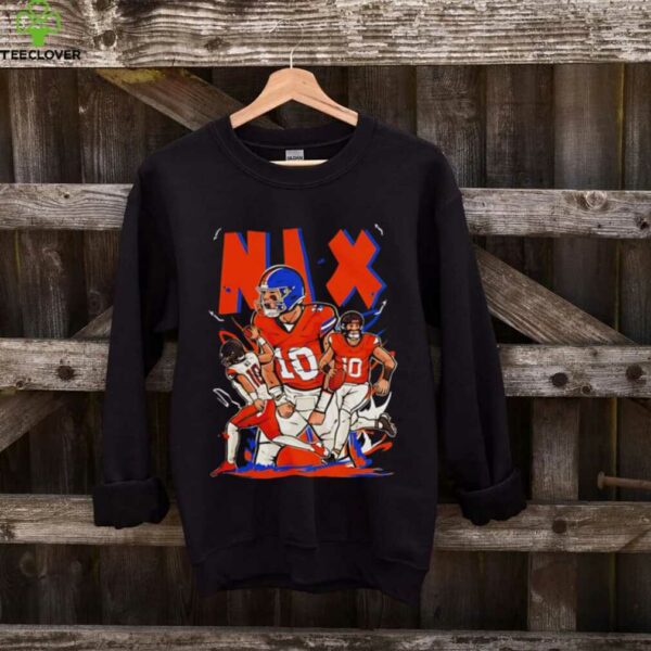 Bo Nix Cartoon Style Denver Football shirt