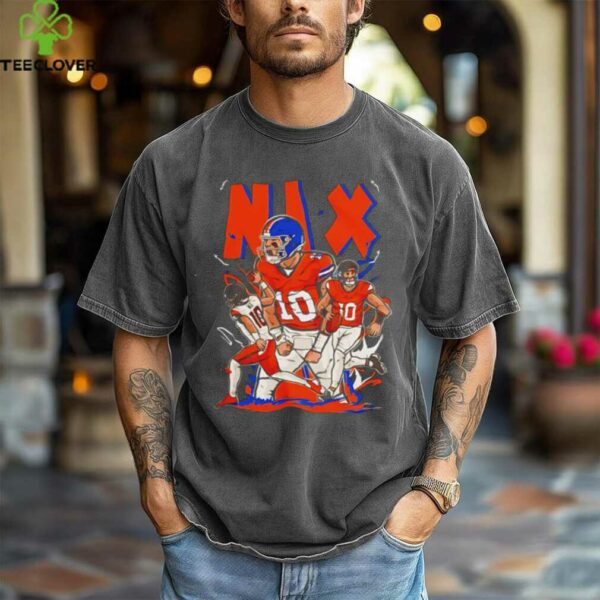 Bo Nix Cartoon Style Denver Football shirt
