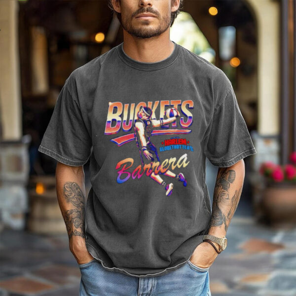 Buckets Barrera slam dunk Harlem Globetrotters shirt