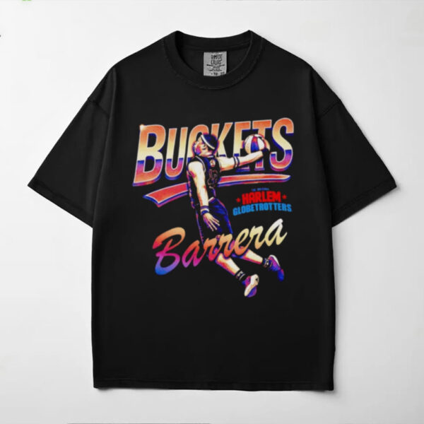 Buckets Barrera slam dunk Harlem Globetrotters shirt