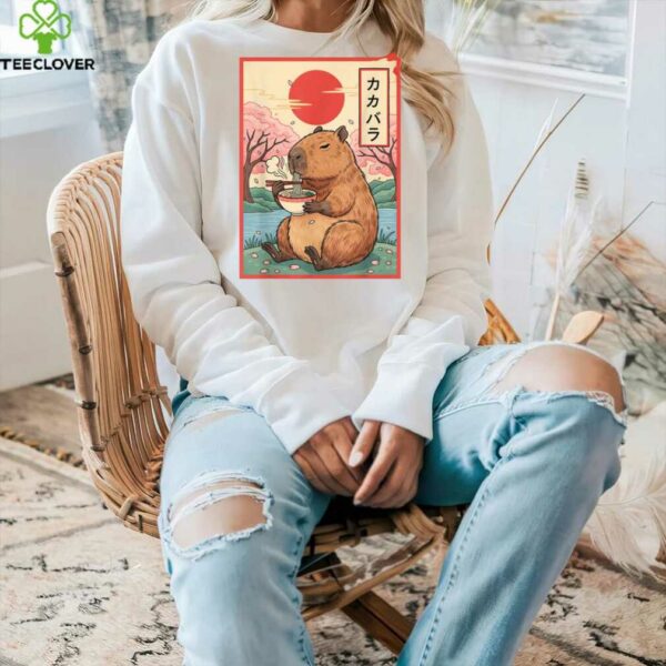 Capybara Anime Graphic Ra Kawaii Japanese Vintage Capy Shirt