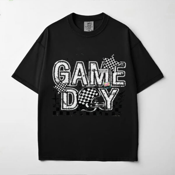 Checkered Game Day Football Trendy Shirt