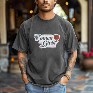 Chicago bears celebrating women and girls in sports shirt