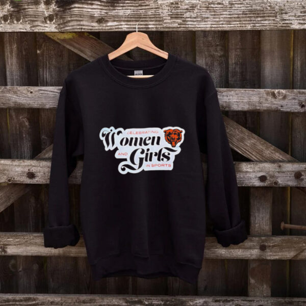 Chicago bears celebrating women and girls in sports shirt