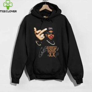 Chris Brown Vintage Middle Finger Breezy Bowl XX Concert 2025 Shirt