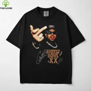 Chris Brown Vintage Middle Finger Breezy Bowl XX Concert 2025 Shirt