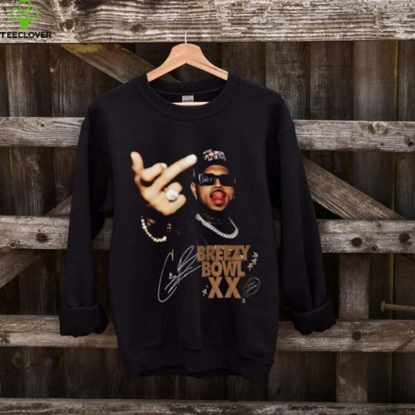 Chris Brown Vintage Middle Finger Breezy Bowl XX Concert 2025 Shirt