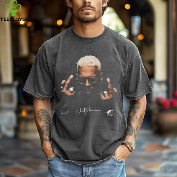 Chris Brown Vintage Middle Finger Vintage Shirt