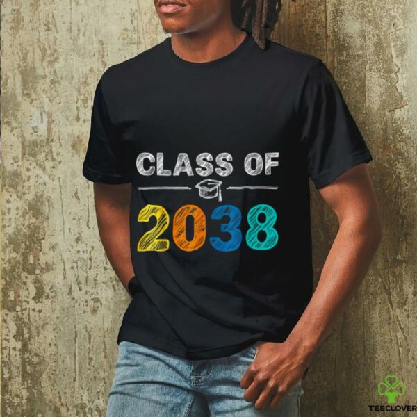 Class Of 2038 Grow With Me First Day Of School Graduation Shirt
