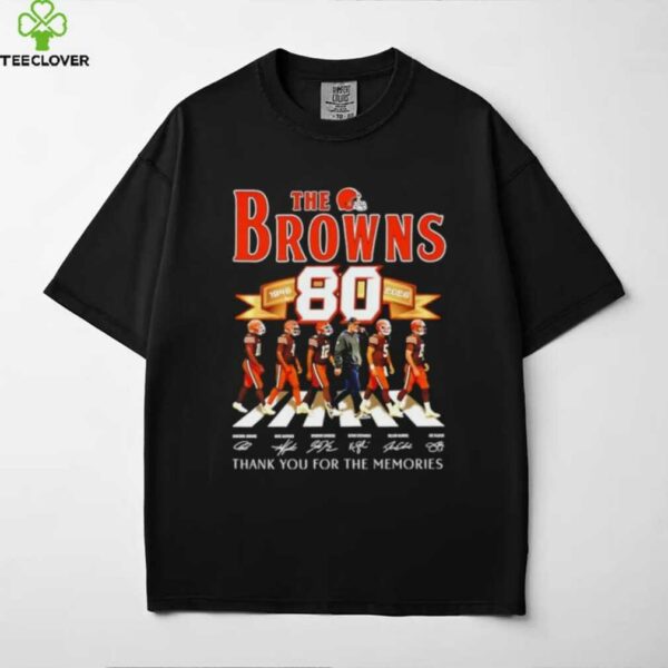 Cleveland Browns 80 years 1946 2026 thank you for the memories shirt