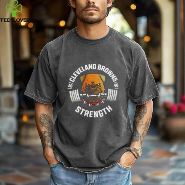 Cleveland Browns Strength Football Est 1946 2 sided t shirt