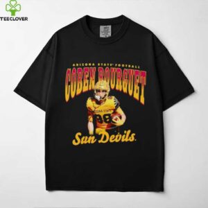 Coben Bourguet illustrated Arizona State football shirt