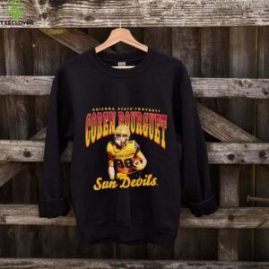 Coben Bourguet illustrated Arizona State football shirt